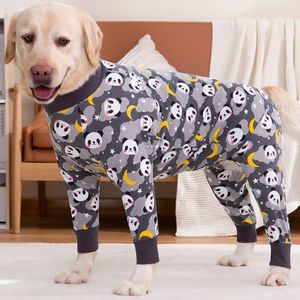 Hundkläder Jumpsuit Fyra återhämtningskläder efter operation för medelstora stora hundar pyjamas tryckdräkt 231031