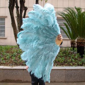 High Quality Oatrich Fans for Wedding Performance Party Stage Show Props Marabou Ostrich Feather Fan Large Customized