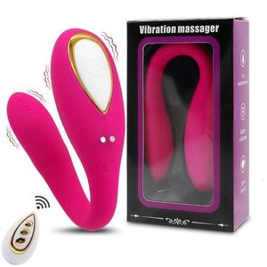 Sex Toy Massager Vuxen Massager Trådlös vibrator för par 10 vibrationer Dildo G Spot Stimulator Vagina Anal Clitoris Woman