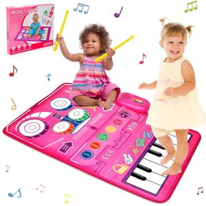 Teclados piano tunjilool bebê musical piano tapete brinquedos música jogando esteira crianças educação precoce aprendizagem desenvolvimento crianças brinquedos 231031