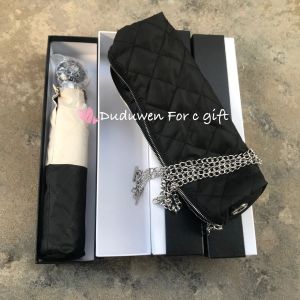 Fashion Brand Umbrellas Classical Cloth Chain Bag for Collection Trend Flower Umbrella