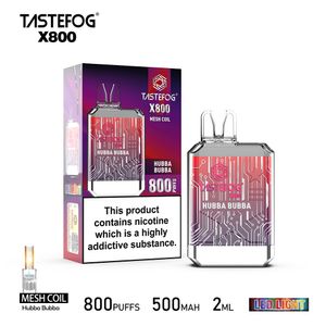 Tastefog X800 Penna Vape usa e getta 2% 2ml Versione TPD Sigaretta elettronica 800 Puff Prezzo super basso per un periodo limitato all'ingrosso