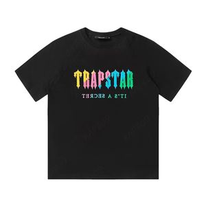 227 футболки мужские en's Summer Trapstar футболка радужное полотенце с вышивкой декодирование мужские женские футболки мужские черно-белые футболки с круглым вырезом s