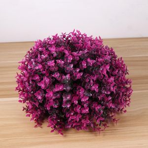 Dekorativa blommor 30 cm hängande topiary bröllop bord dekor konstgjorda växter gröna dekorationer bollar