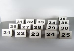 Table Numbers Cards Number 1100 Stainless Steel Table Sign Card for Small Restaurant el Cafe Bar Tools7169438