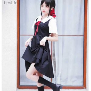 Trajes de anime Anime Shinomiya Kaguya Cosplay Come Kaguya-Sama Love Is War Fujiwara Chika Perucas Anime Vestidos femininos Halloween ComeL231101