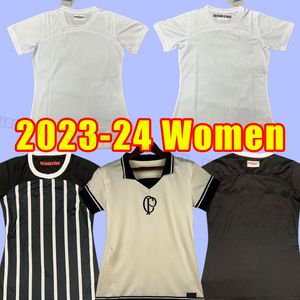 Mulheres menina 23/24 Corinthian Sócrates camisas de futebol 2023 2024 LUAN FAGNER RONALDO LUCAS PITON GABRIEL GIL camisa RAMIRO M.VITAL CANTILLO camisa de futebol em casa