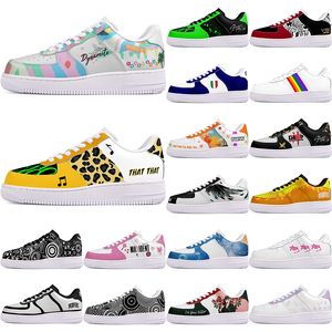 DIY shoes winter clean fashion autumn mens Leisure shoes one for men women platform casual sneakers Classic cartoon graffiti trainers comfortable sports 102426