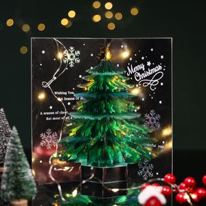 Biglietto di auguri 3D Idea Natale Vigilia di Natale Regalo aziendale Biglietto con messaggio Saluto festivo