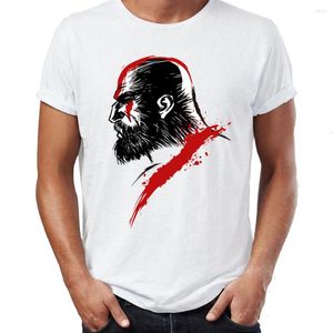 Magliette da uomo Camicia Old Man Kratos God Of War Ink Art Artsy Impressionante opera d'arte stampata Tee