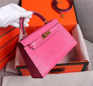 New Platinum Handbag Nile Crocodile Banquet Handbag Crossbody Bag Women's High Quality Luxury Shoulder Bag 7632