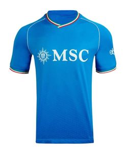 23 24 Napoli Soccer Jerseys Maglia Neapel 2023 2024 Hem bort fotbollsskjortor Kvaratsk Helia Kid