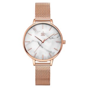 Relógio feminino relógios de alta qualidade luxo simples mármore leve relógio quartzo à prova dwaterproof água relógio montre de luxo presentes a32