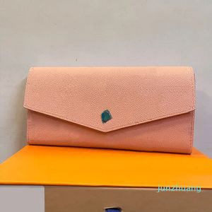 Leather Long Wallet Hand Purse Letters Zipper Pocket Credit Card Holder Clip Fashion Letters Plain Wallets Designer Bag