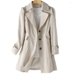 Korki damskie płaszcze zima 2023 w modnej jesiennej odzieży z długim rękawem płaszcz górowy kurtka jednokierunkowa