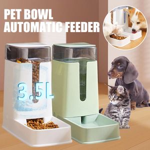 Cão tigelas alimentadores pet tigela gato comida alimentador automático água alimentação potável cães filhote de cachorro suprimentos dispensador recipiente gatos acessórios 231031