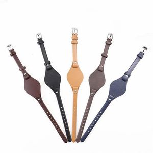 8mm Watch Band Genuine Leather Strap Women Wristband For Es3077 2830 3262 3060 4176 4119 4026 4340 Small Bracelet Bands200z