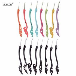 Sewing Notions & Tools 8pcs/pack DIY Multicolour Crochet Hook Set Crafts Knitting Needles Weave Craft Yarn Aluminum Hooks