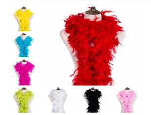 2yard fluffy Turkey Feather Boa Clothing Accessories chicken Feather CostumeShawparty Wedding Decorations feathers for crafts2066170