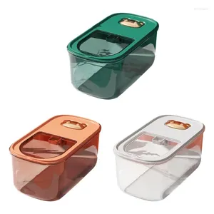 Storage Bottles Grain Box With Lid 5L Capacity Insect-Proof Moisture-Proof For Home Pet Dog Food Store