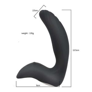 Sex Toy Massager Adult Massager 10 Speeds Waterproof Powerful Motors Vibrating Prostate Men Anal Plug Stimulation Patterns Butt Silicone