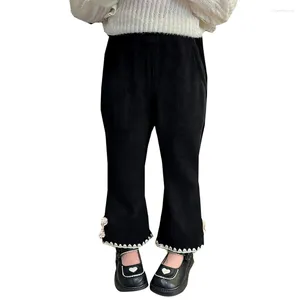 Pantaloni Pantaloni da ragazza Tinta unita per pantaloni sportivi primaverili autunnali Abbigliamento per ragazze stile casual per bambini