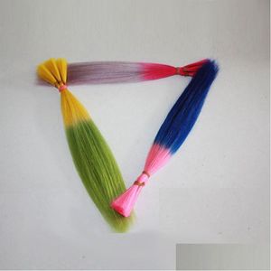 Цвет плетения человеческих волос 613 Блондинка Синий Розовый Фиолетовый Серый Красный Малайзийское наращивание волос 3 пучка 1024 дюйма Высочайшее качество Bk без утка D Dhlav