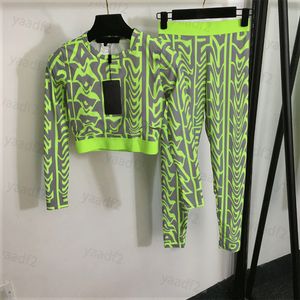 Womens Sportswear Designer Letter Printed Running Yoga Wear Tracksuits High Waist Casual Fitness Wear