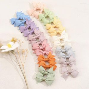 Hair Accessories Ncmama 24Pcs/set 2" Baby Bows Clip For Girls Infants Cute Fully Covered Barrettes Hairpin Headwear Fashion