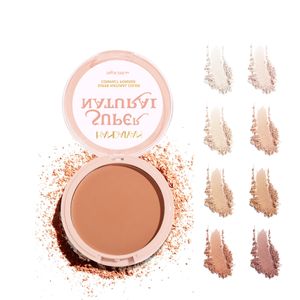 Natural Color Face Compact Powder Matte Oil Control Waterproof Durable Moisture Concealer Powder Non Sticking Faded Makeup