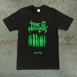 Herr T-shirts Typ O Negativ T-shirt - Haunted Black Green