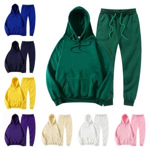 Tute Uomo Donna Felpe verdi Felpe con cappuccio firmate Pantaloni tuta Set Cappotto Primavera Autunno Felpe con cappuccio Pantaloni Set 2 pezzi Felpa con cappuccio da corsa Giacca autunno inverno Abbigliamento Casual