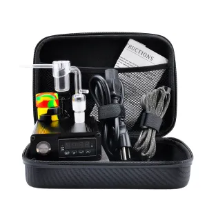 Prego Dab Nail Box Kit 100W Controlador de Temperatura Kavlar Bobina Com Quartzo Unhas Kit Completo para Vidro Bong Pipe Silicone Acessórios para Fumar