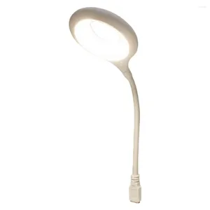 Lampy stołowe przydatne lampa nocna lampy ledej elastyczna konstrukcja węża nocna światło zgięte i gra wtyk i play