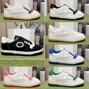 2023new Men Women MAC80 Sneakers Sheervesheer Shoes Interlocking G التطريز الأسود والأبيض المدربين المستوحى من Retro Retro Mac80 Size Flat Size 35-44