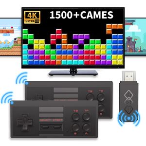 Nuovo host nostalgico U-BOX Console per videogiochi MINI FC 8BIT N ES Supporto HD TV Out in 818/1551 Giochi classici Dual wireless Gamepad portatili