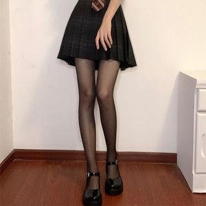 Completi di abbigliamento Donna Velluto Nero Calze di seta Uniformi Jk Lady Pure Senior Sexy Calze lunghe Piede CollantAbbigliamento