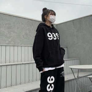 Kore Moda 939 Baskı Hoodie Kadın Adam Caz Hip Hop Büyük Boyut Kultur Kpop Dans Y2K Sweatshirts Street Giyim Spor Kıyafetleri P230331