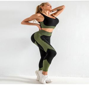 Europa e nos estados unidos modelos de explosão sem costura agulha tecido quadris hip secagem rápida fitness roupas esportivas curso zip yoga pano8567952