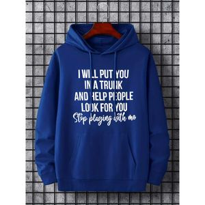 24 SS Plus Size Men S Casual Look for You Print Hoodies Dripstring Wygodna bluza z kapturem z kapturem na jesienną zimę