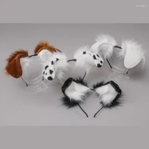 Fermagli per capelli Orecchie per cani di peluche Fasce per copricapi di animali pelosi Cerchio per copricapo cosplay di Halloween Articoli per feste