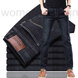 mens jeans Men's Jeans designer luxury Su Lee Spring and autumn fashion brand men's elastic straight tube loose casual large slim fit versatile Pants Black 0FOQ