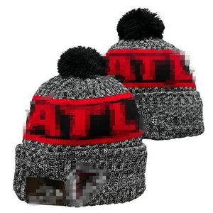 Atlanta Beanie Beanies Sox La NY North American Baseball Team Side Patch Winter Wool Sport Knit Hat Pom Skull Caps A6