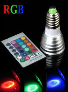 RGB 5W Holofotes E27 GU10 GU53 MR16 Lâmpada de lâmpada LED diminuída Lâmpadas coloridas de atmosfera com controlador remoto CE ROHS Certificado5391805