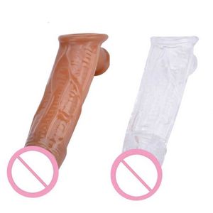 Sex Toy Massager Male Dildos Penis Cock Ring Delay Ejaculation Reusable Stimulate Sleeve Enlargement