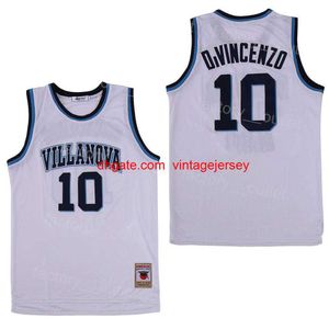 NCAA Villanova Wildcats College Basketball 10 Donte Divincenzo Jersey Men Команда Color White for Sport Fan