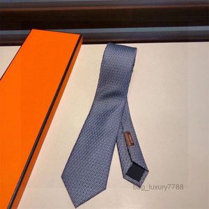 Designer Ties Men Neck Ties Fashion Silk Mens Neckties Letter Print Handmade Business Leisure Cravat Luxury Top Quality With Box