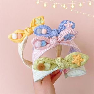 Hair Accessories Children's Ear Hairball Star Hairband Sweet Girls Kids Headband Bangs Makeup Fragmented Headwear