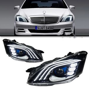 Auto Parts For W221 Headlights 2006-2009 S300 S400 Maybach Styling Full LED Headlight Daytime Lights Accessory