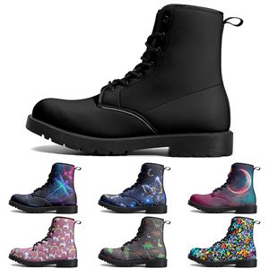 DIY Nya klassiska Martin-stövlar som inte slipar Autumn Winter Man Women Versatile Customized Warm Fashion Versatile Elevated Casual Boots 73398